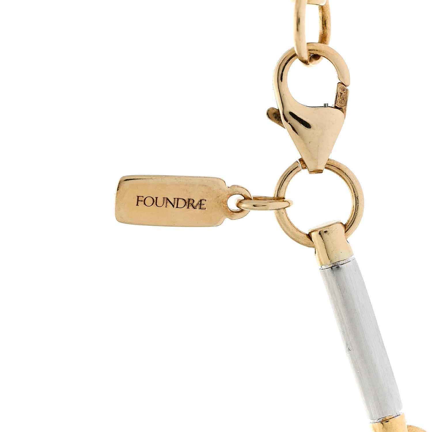 Foundrae 18K Yellow White Gold Element Chain Necklace 4 of 6