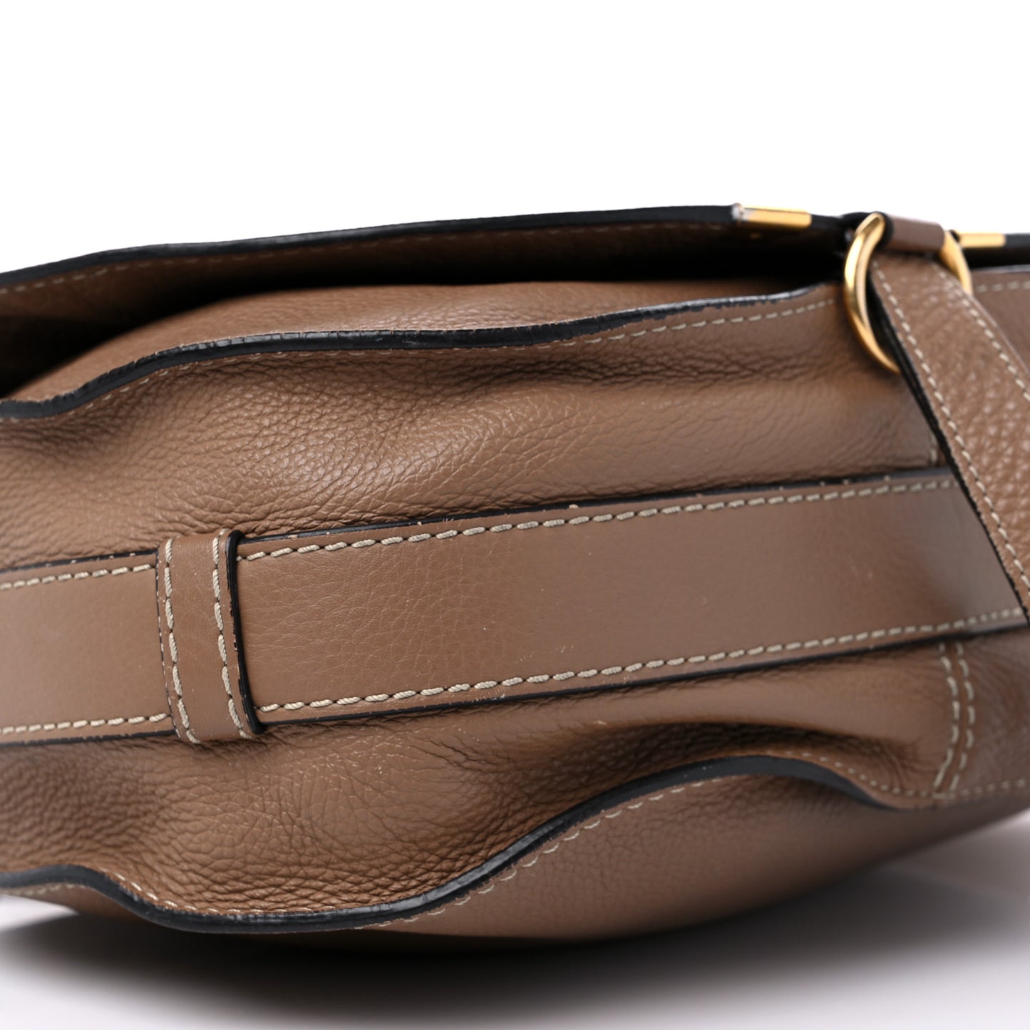 Calfskin Medium Marcie Round Crossbody Bag Nut