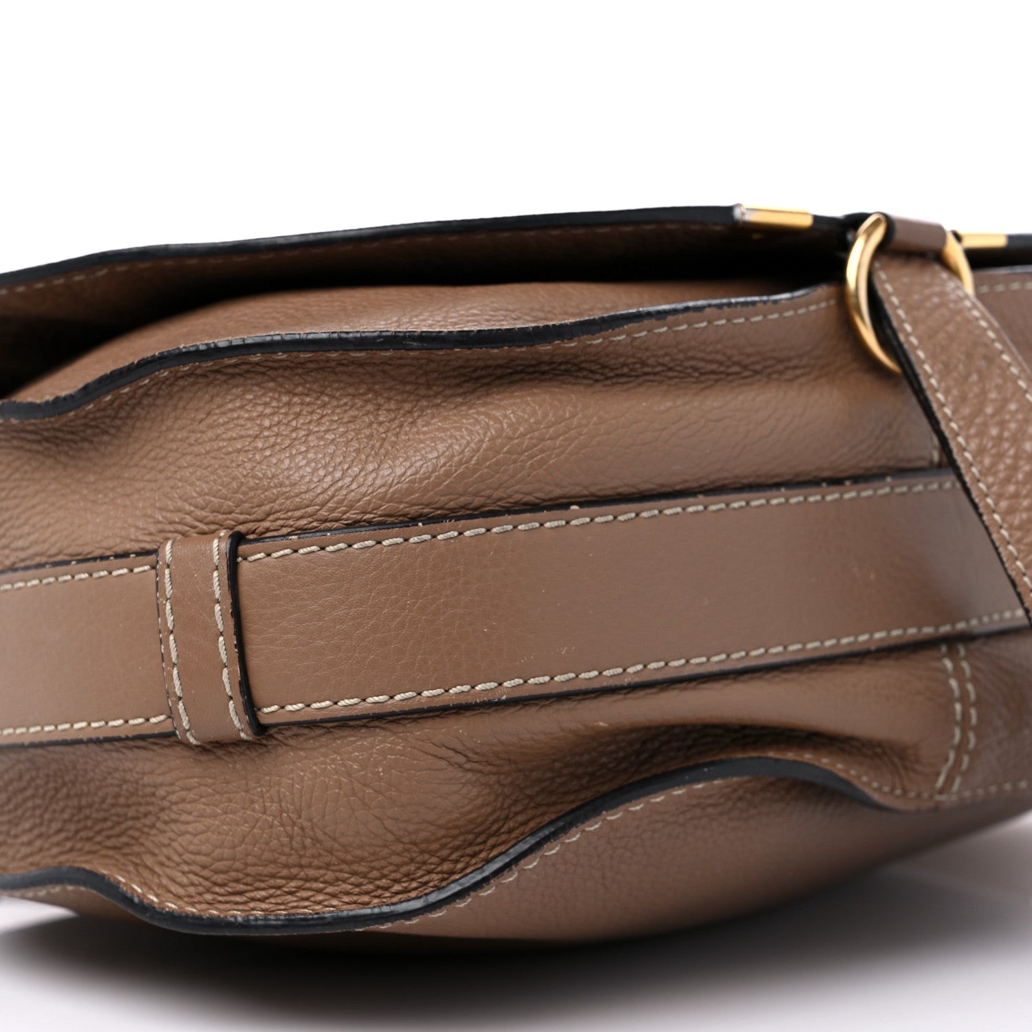Chloe Calfskin Medium Marcie Round Crossbody Bag Nut 6 of 15