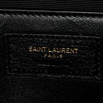 Saint Laurent Grain De Poudre Medium Classic Monogram Kate Satchel Black 7 of 11