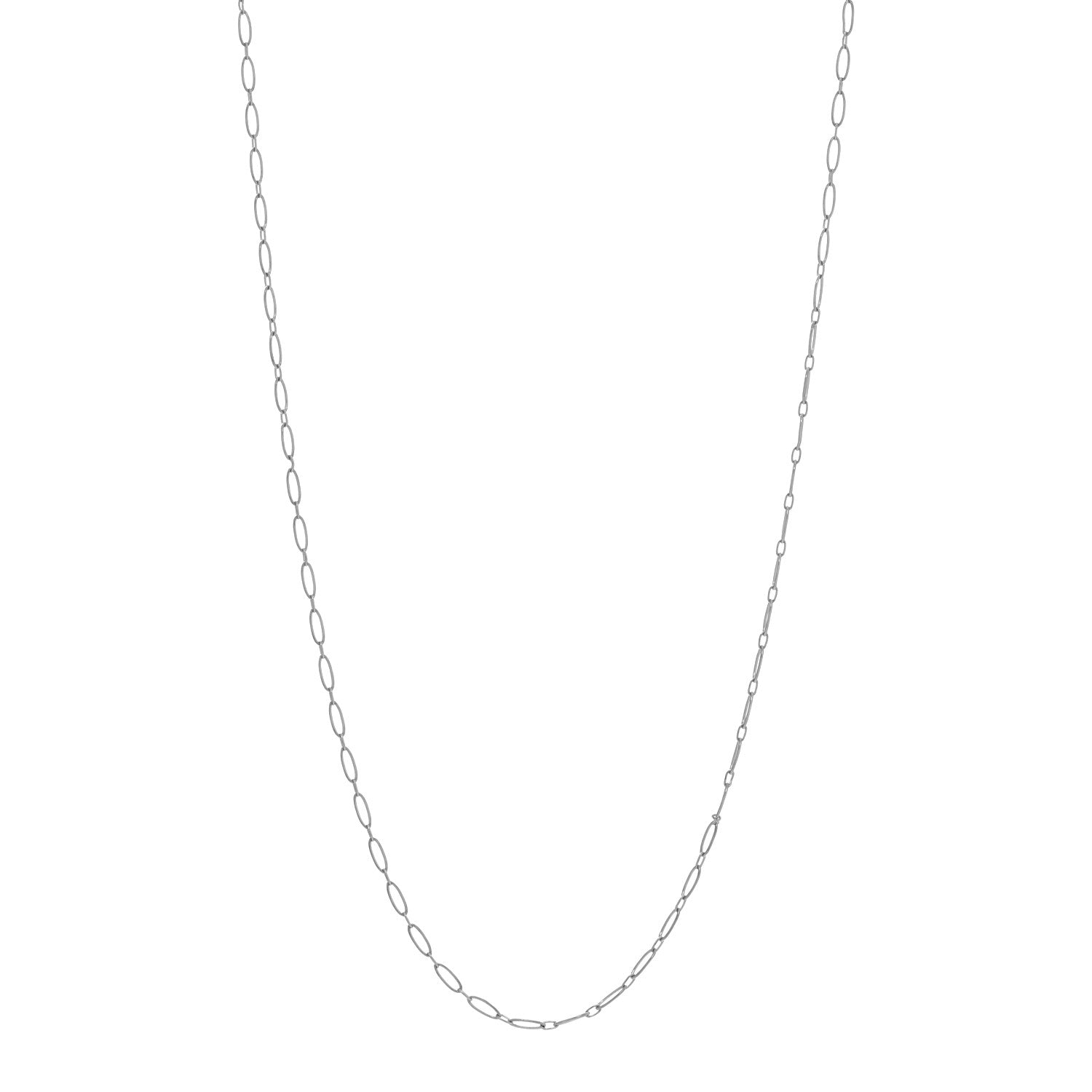 Tiffany Sterling Silver Oval Link Chain Necklace 22" 1 of 4