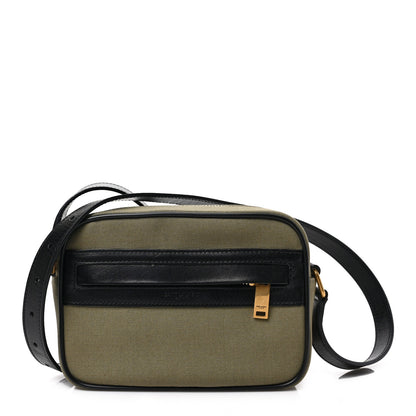 Saint Laurent Canvas Camp Camera Bag Khaki 1 of 8