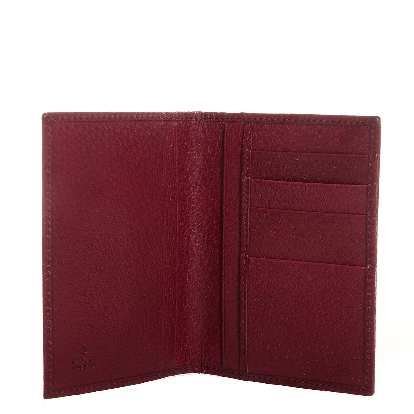 Monogram Bi-Fold Wallet Red