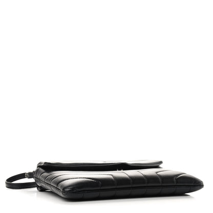 Saint Laurent Calfskin Y Quilted Monogram Loulou Flap Bag Black 4 of 9