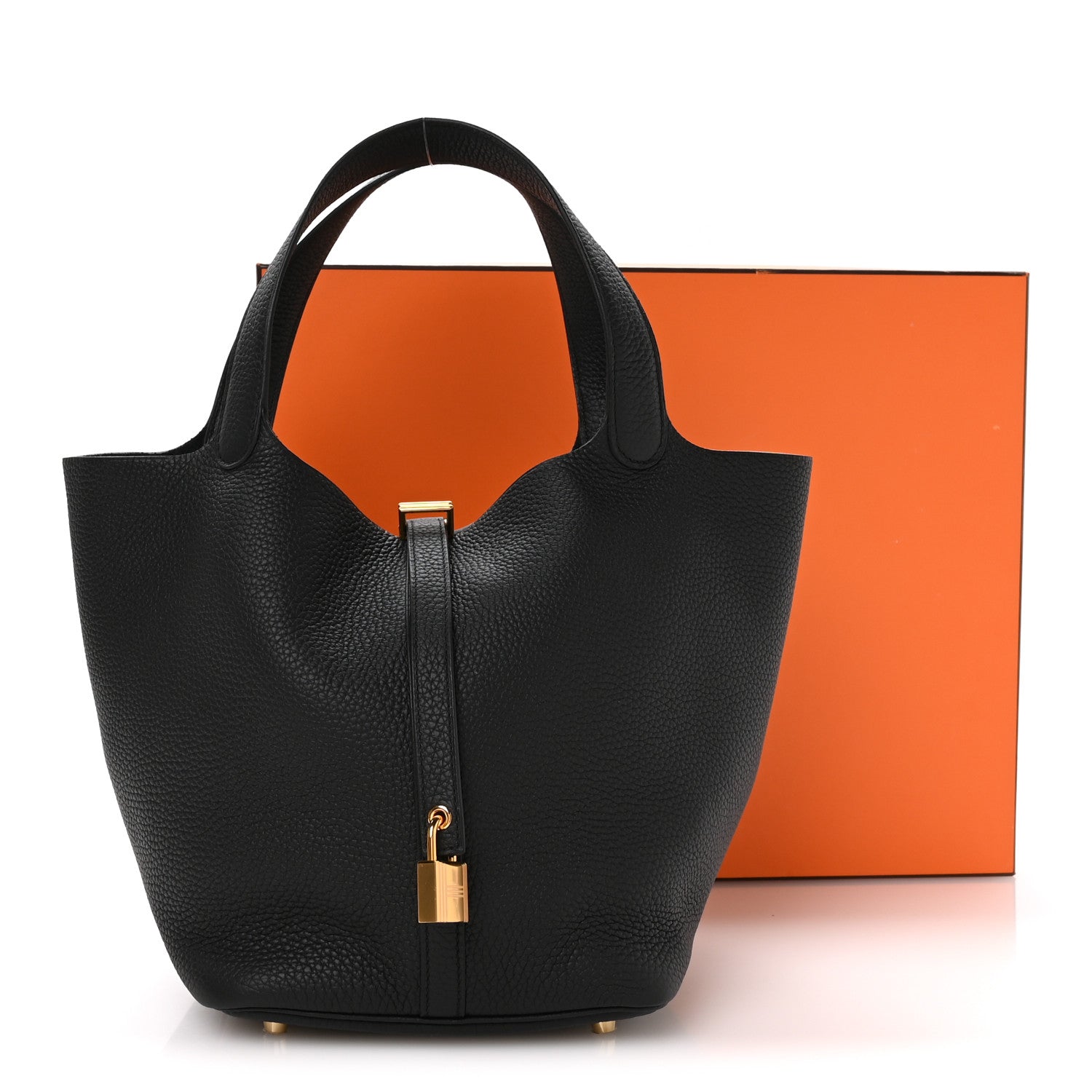 Hermes Taurillon Clemence Picotin Lock 22 MM Black 13 of 13