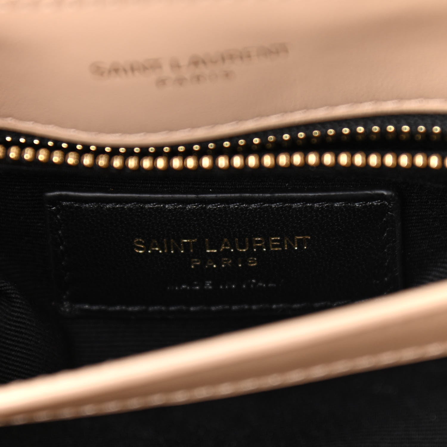 Saint Laurent Calfskin Y Quilted Monogram Toy Loulou Crossbody Bag Dark Beige 5 of 11