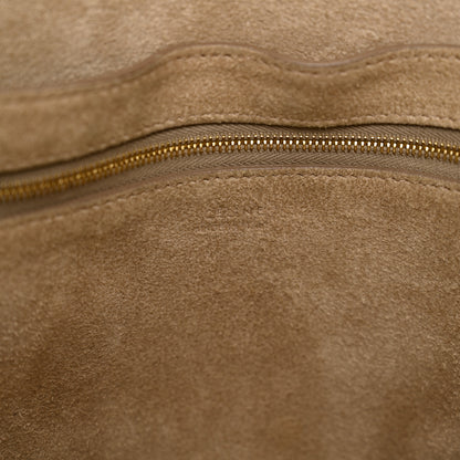 Celine Soft Grained Calfskin Sangle Bucket Bag Dune 7 of 13