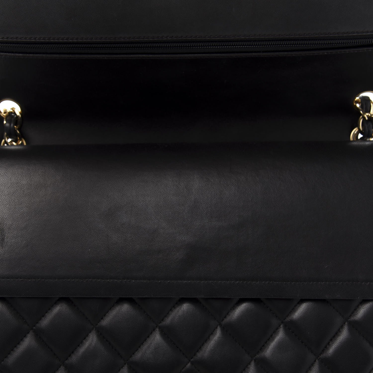 Chanel Lambskin Quilted Maxi Double Flap Black 10 of 20