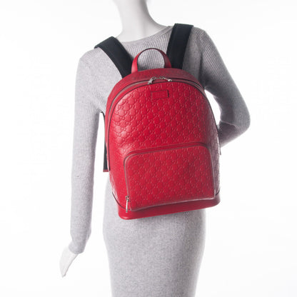 Gucci Guccissima Signature Day Backpack Hibiscus Red 2 of 7