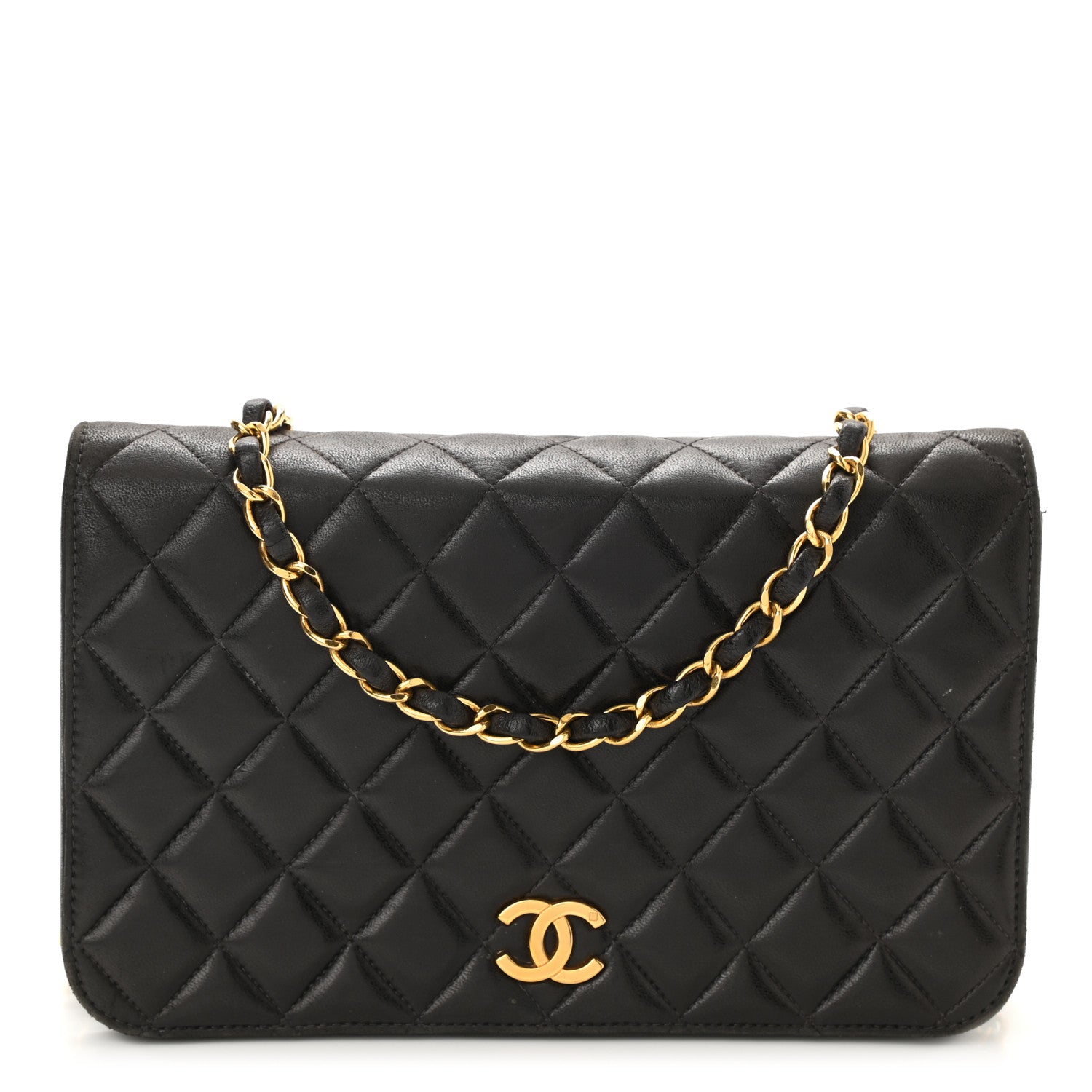 Chanel Lambskin Quilted Small Single Flap Bag Black 1 of 11
