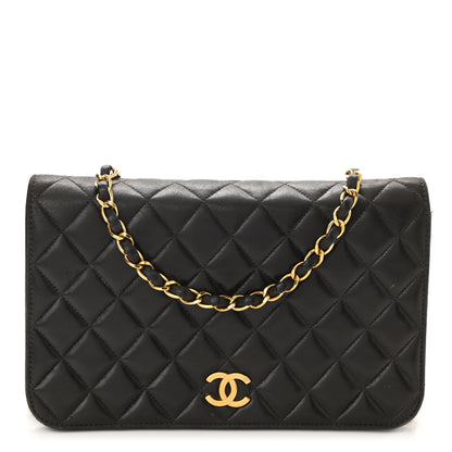 Chanel Lambskin Quilted Small Single Flap Bag Black 1 of 11