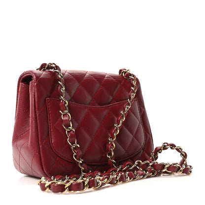 Chanel Lambskin Quilted Mini Square Flap Red 5 of 19