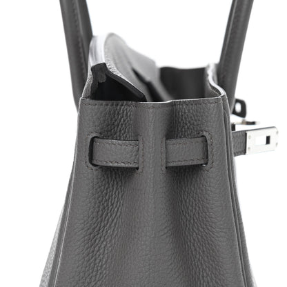 Hermes Togo Birkin 25 Etain 12 of 33