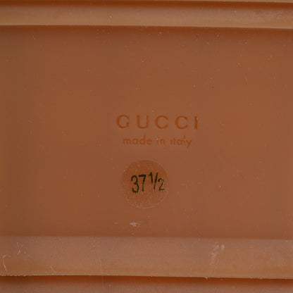 Gucci Monogram Jumbo GG Angelina Platform 55mm Slide Sandals 37.5 Beige Perfect Pink 8 of 10