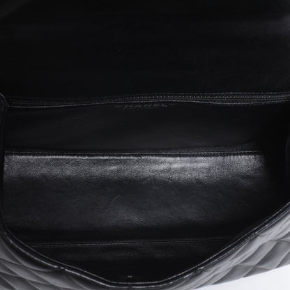 Chanel Lambskin Kelly Jumbo Flap Bag Black 7 of 9
