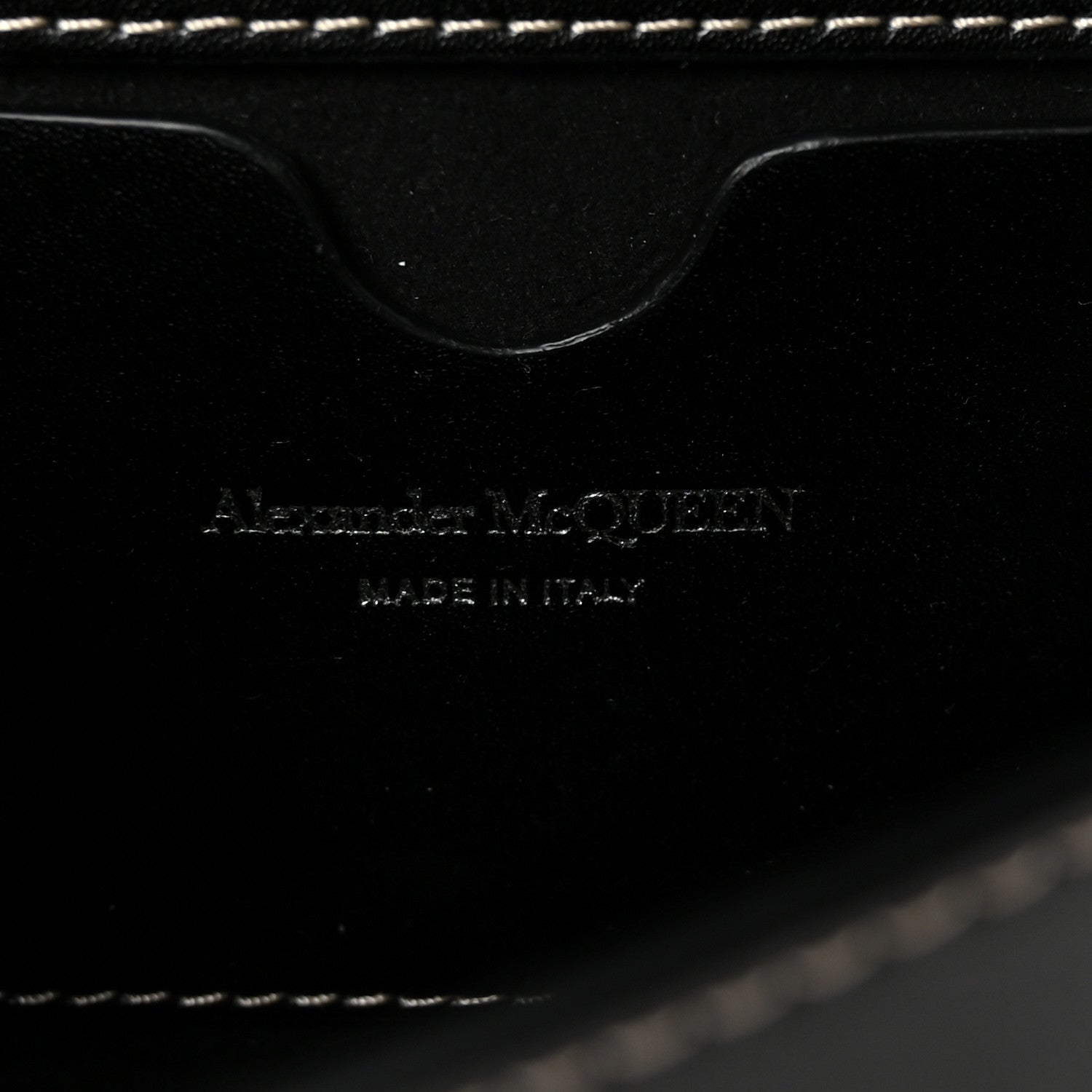 Alexander McQueen Calfskin Spike Studded Knuckle Satchel Black