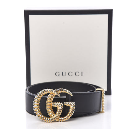 Gucci Moon Calfskin Torchon Double G 40mm Belt 85 34 Black 7 of 7