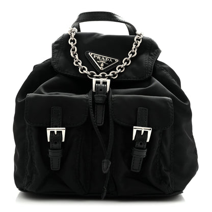Prada Nylon Vela Mini Crossbody Backpack Black 1 of 11