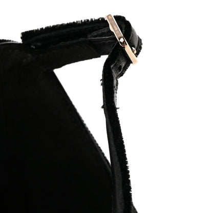 Jimmy Choo Sequin Velvet Azara 100 Pumps 37 Black 10 of 13