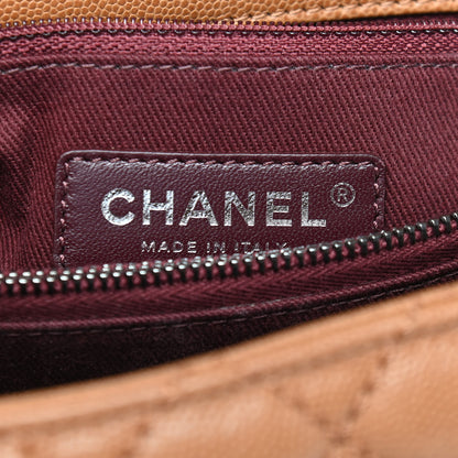 Chanel Caviar Quilted Medium Coco Handle Flap Camel 6 of 9