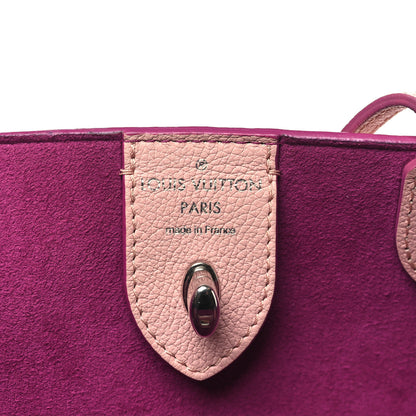 Louis Vuitton Calfskin Perforated Lockme Cabas Rose Poudre Creme 6 of 9