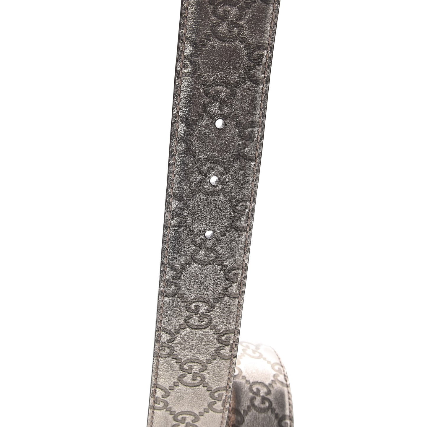 Metallic Guccissima Interlocking G Belt 90 36 Gold