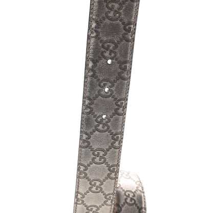 Gucci Metallic Guccissima Interlocking G Belt 90 36 Gold 4 of 6