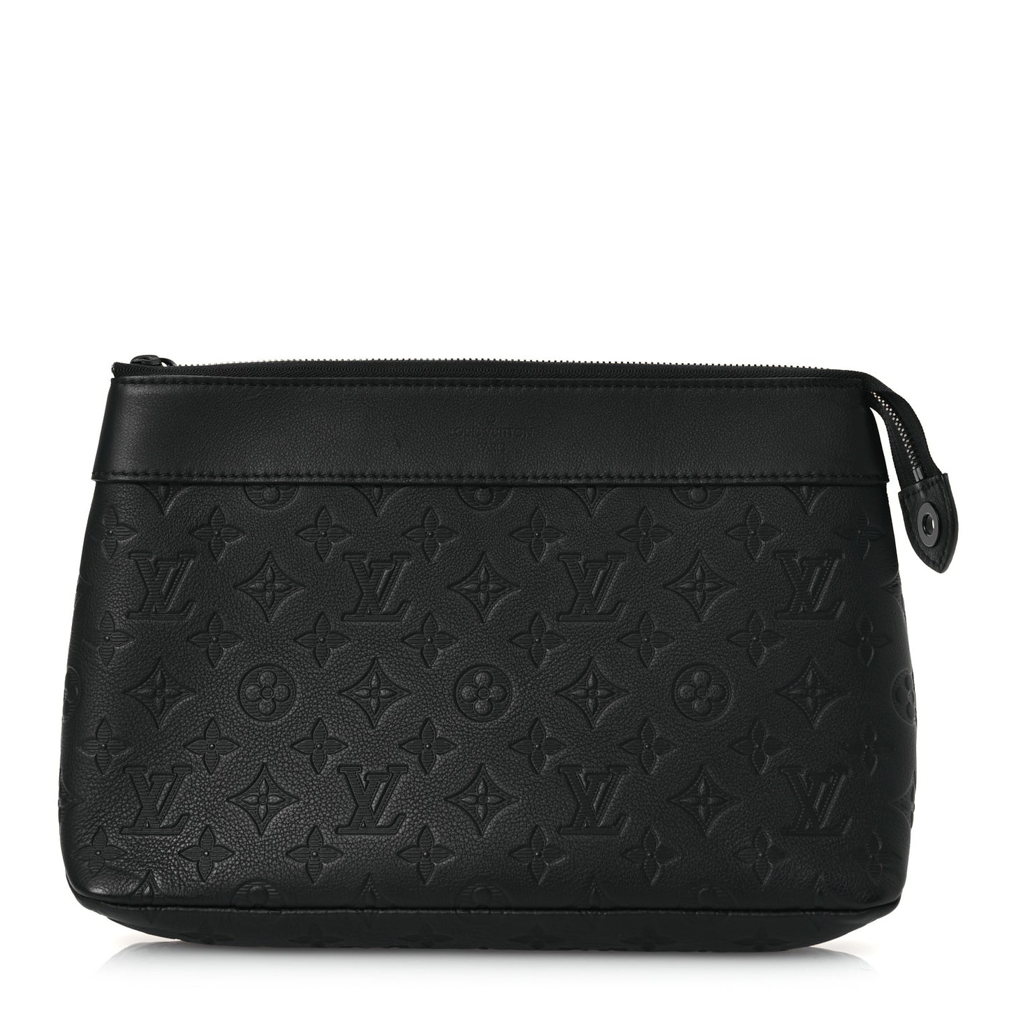 Shadow Calfskin Monogram Pochette Voyage Souple Black