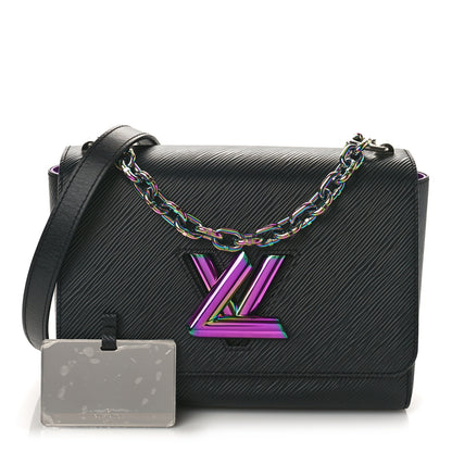 Louis Vuitton Epi Twist Triple Chain Shoulder Bag MM Black 1 of 9