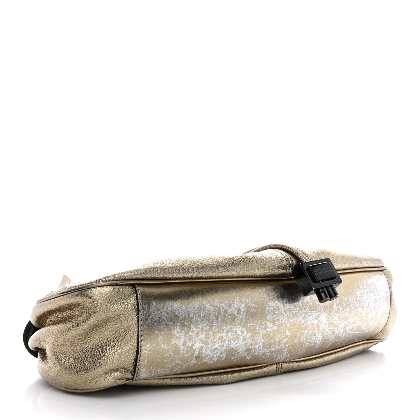 Metallic Calfskin Warrior Hobo Gold
