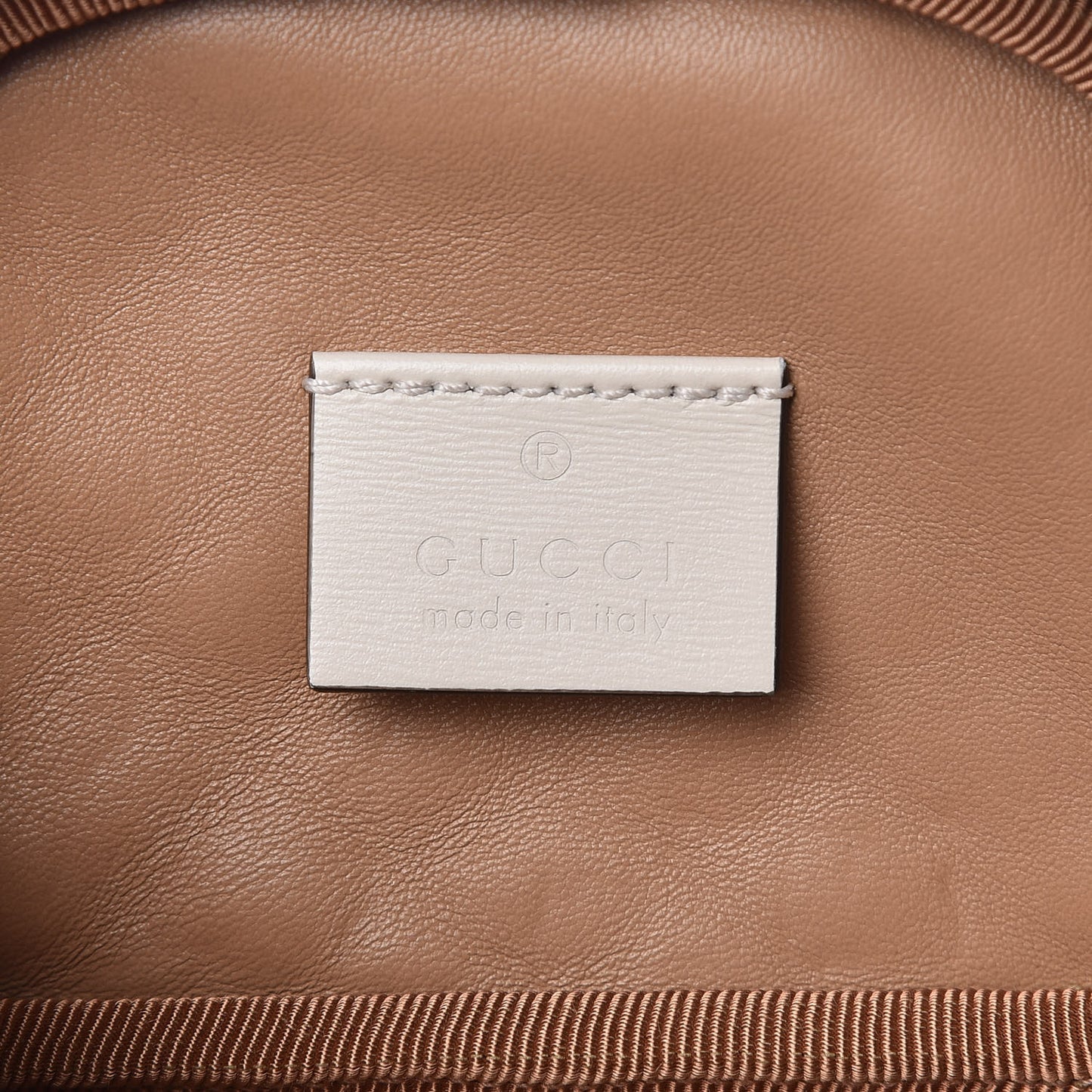 Calfskin Trapuntata Zumi Belt Bag Off White