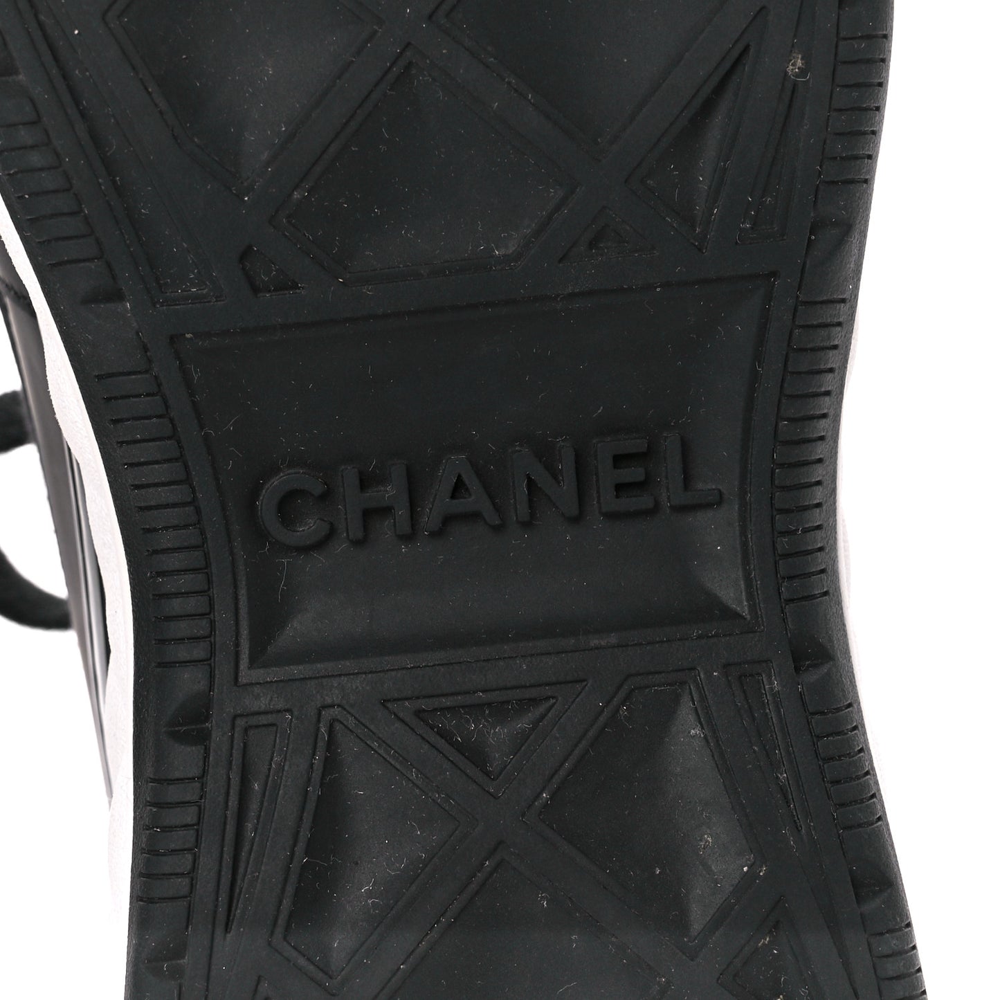 Velvet Calfskin Mixed Fibers CC Sneakers 40 Black