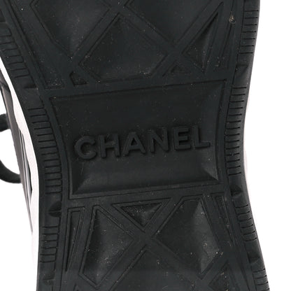 Chanel Velvet Calfskin Mixed Fibers CC Sneakers 40 Black 6 of 8