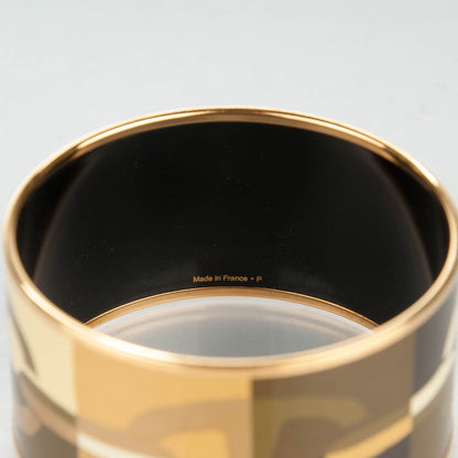 Hermes Enamel Printed Optique Chaine D'Ancre Extra Wide Bracelet 65 4 of 6