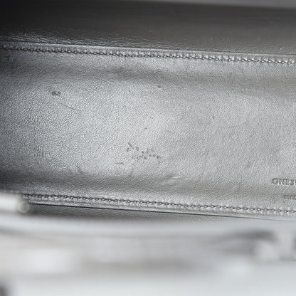 Saint Laurent Calfskin Crocodile Embossed Nano Sac De Jour Fog 9 of 11