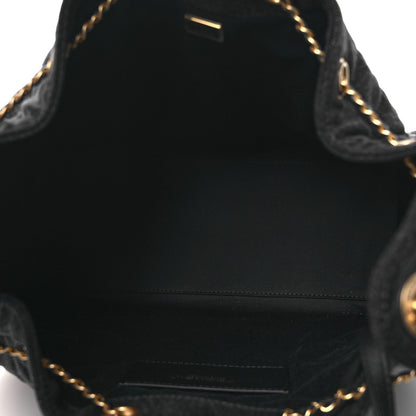 Chanel Washed Denim Quilted Medium Chanel 25 Handbag Black 6 of 13