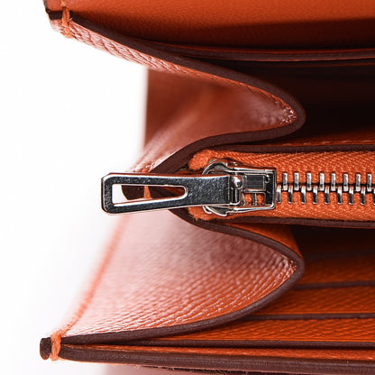 Hermes Epsom Constance Long Wallet Orange 17 of 19