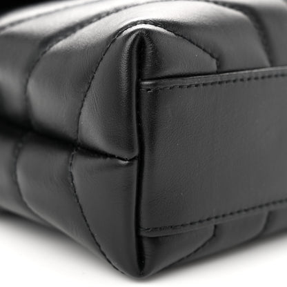 Saint Laurent Calfskin Y Quilted Monogram Monochrome Toy Loulou Crossbody Bag Black 9 of 10