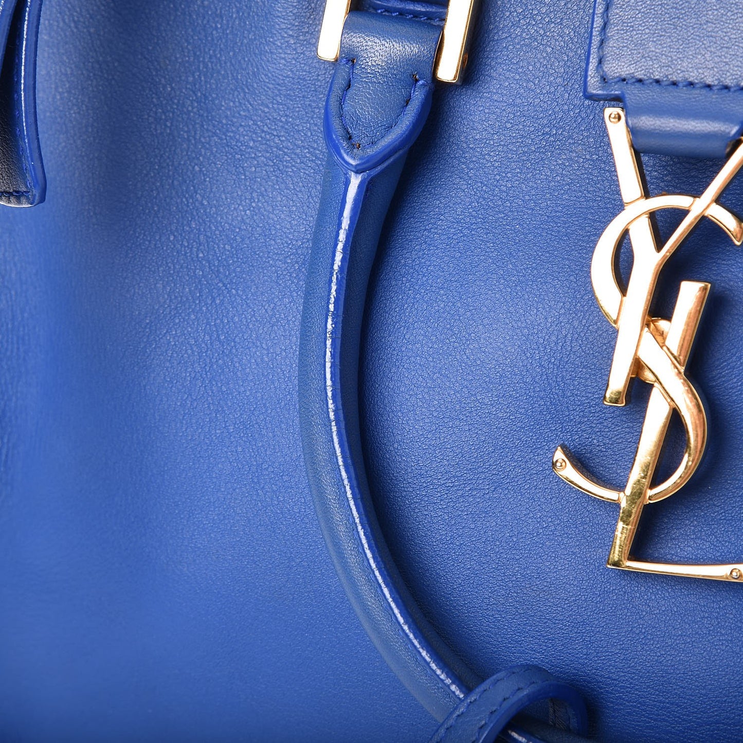 Calfskin Monogram Baby Cabas Blue Majorelle