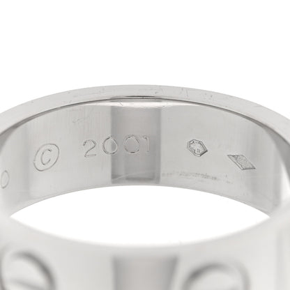 Cartier Platinum 5.5mm LOVE Ring 51 5.75 6 of 6