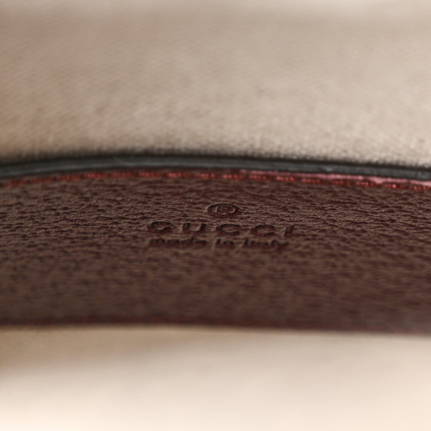 Gucci GG Supreme Canvas Mini Crossbody Bag  Beige Ebony Burgundy 6 of 10