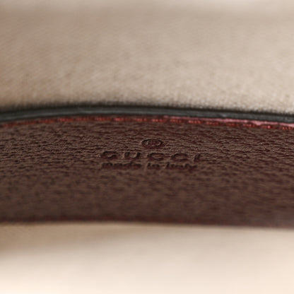 Gucci GG Supreme Canvas Mini Crossbody Bag  Beige Ebony Burgundy 6 of 10
