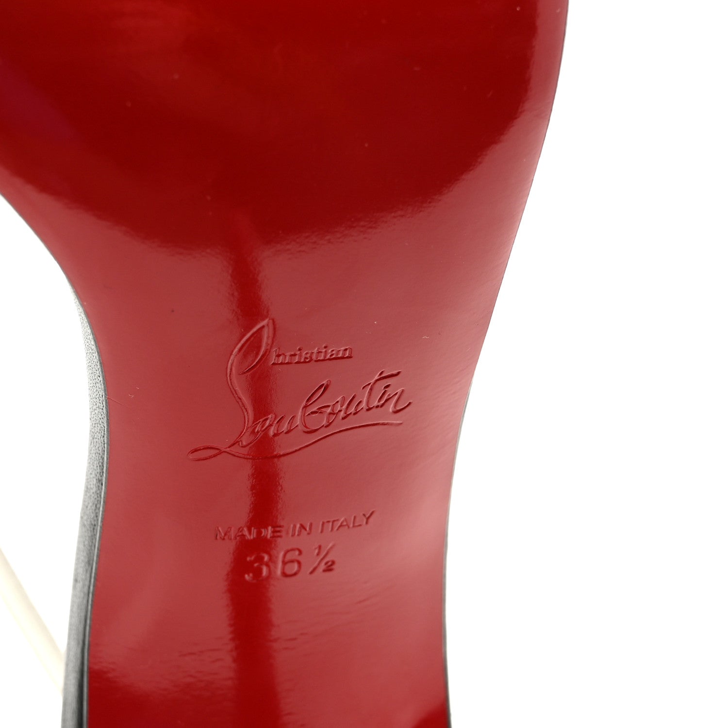 Christian Louboutin Nappa Patent Athina 100 Sandals 39 White Gold Black 7 of 8