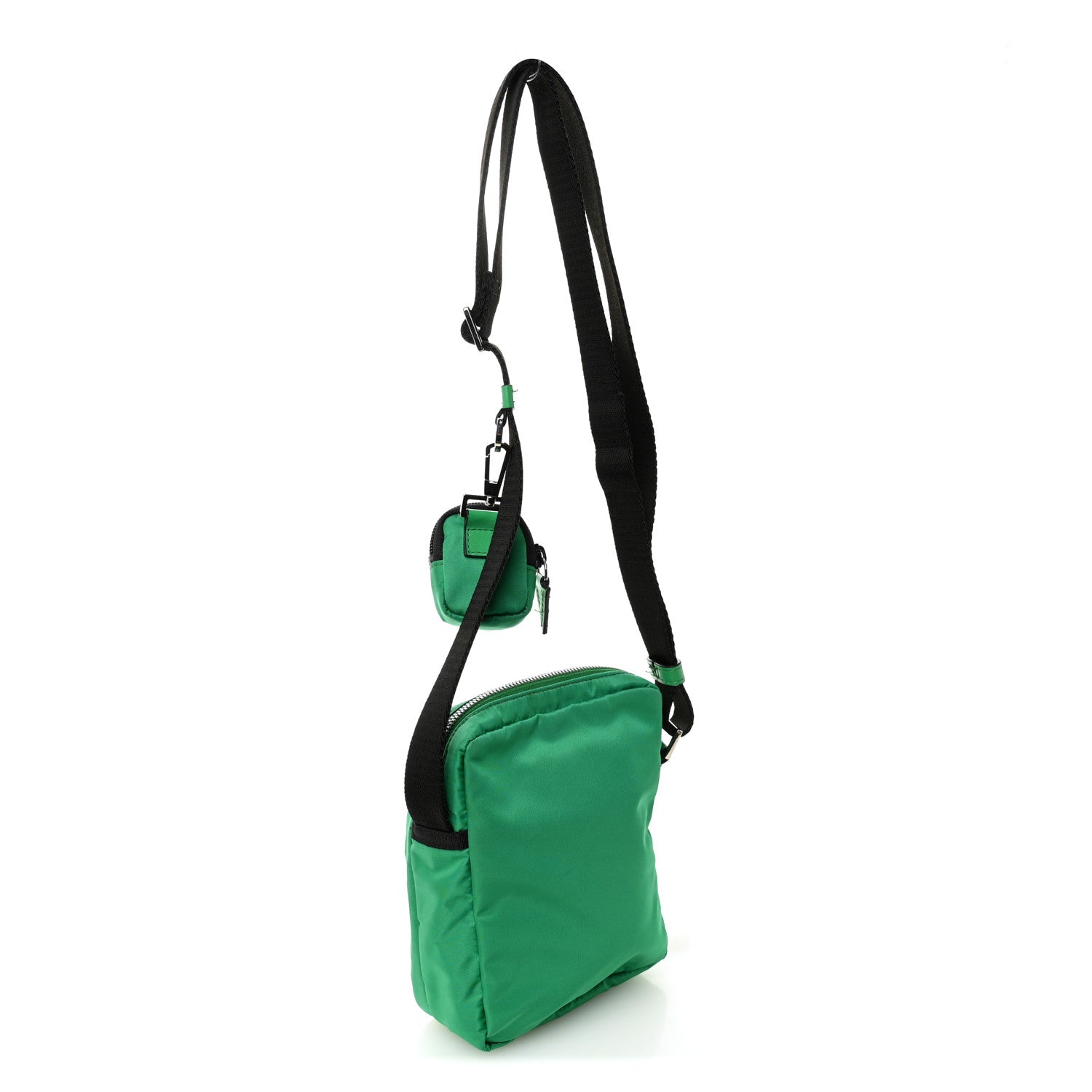 Versace Nylon Palazzo Medusa Crossbody Bag Green 3 of 12