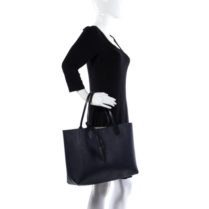 Gucci GG Supreme Monogram Blooms Medium Reversible Tote Beige Blue Navy 2 of 14