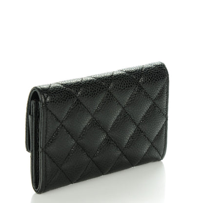 Chanel Caviar Quilted Flap Card Holder Black 3 of 8