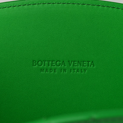 Bottega Veneta Brushed Calfskin Intrecciato Cradle Fold Over Shoulder Bag Parakeet 6 of 9