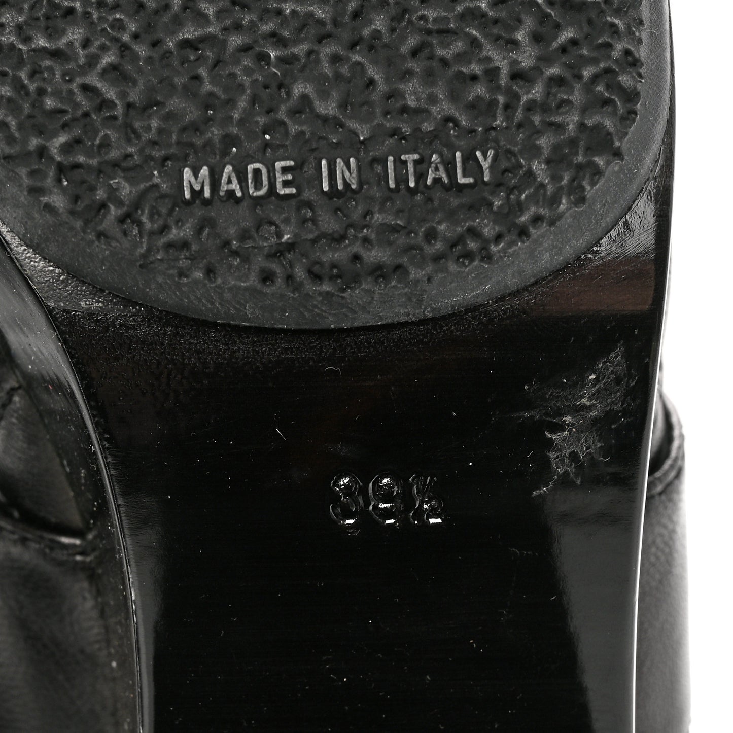 Lambskin Quilted CC Turn Lock Clogs 39.5 Black