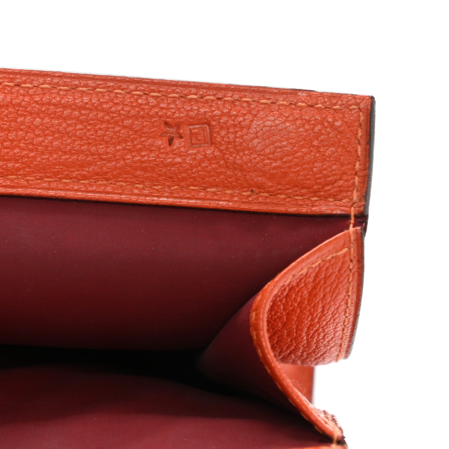 Hermes Chevre Mysore Karo GM Orange 6 of 12