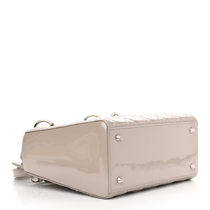 Christian Dior Patent Cannage Medium Lady Dior Grey 4 of 12